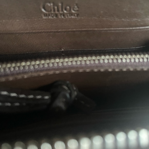 Chloé Paddington Dark Brown Wallet with Gold Accents - Picture 6 of 7